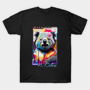 Koala Bear Animal Discovery Adventure Nature Planet Earth Paint T-Shirt